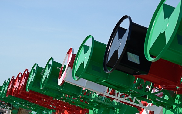 Coast Guard buoys at Naval Station Newport