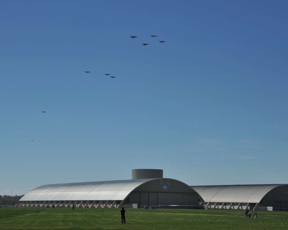 B-25s Fly Over Doolittle Raid 75th Anniversary Ceremony