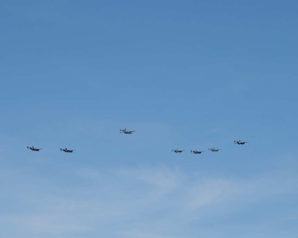 B-25s Fly Over Doolittle Raid 75th Anniversary Ceremony