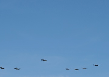 B-25s Fly Over Doolittle Raid 75th Anniversary Ceremony