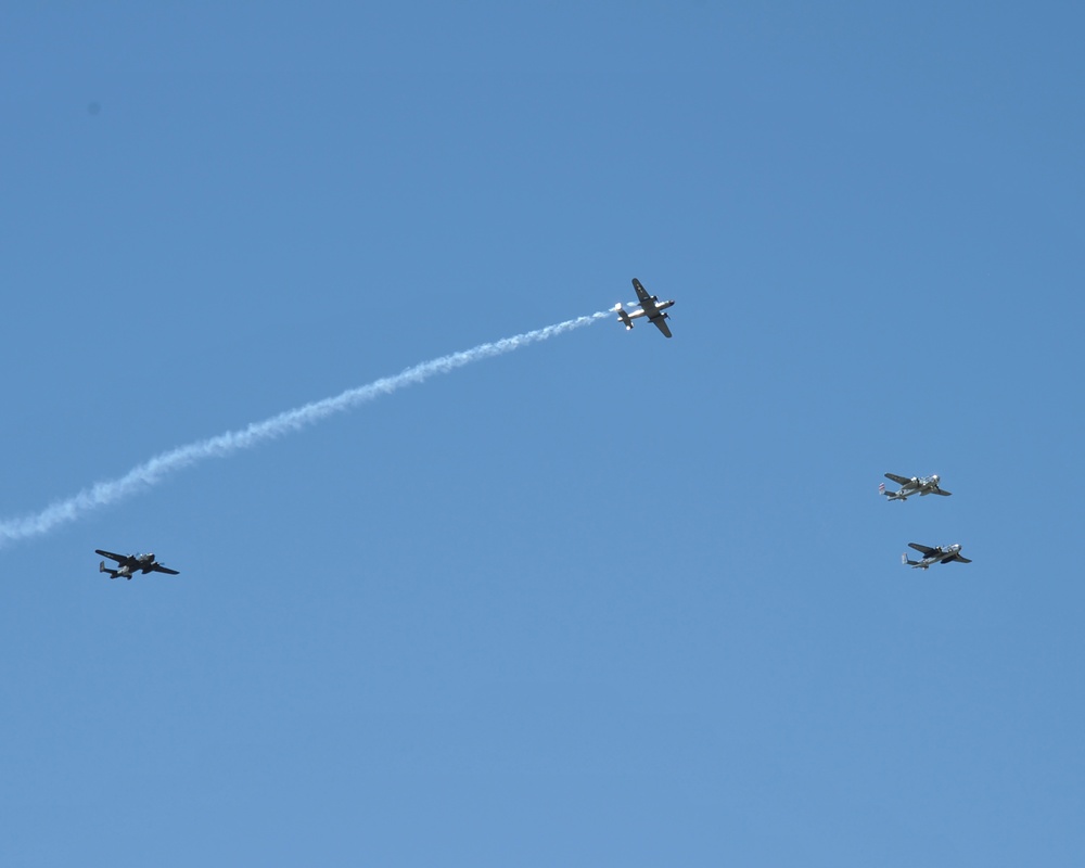 B-25s Fly Over Doolittle Raid 75th Anniversary Ceremony