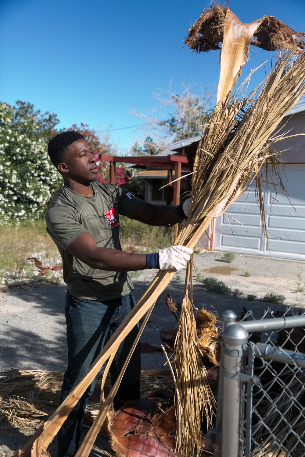 Combat Center Marines help clean local community