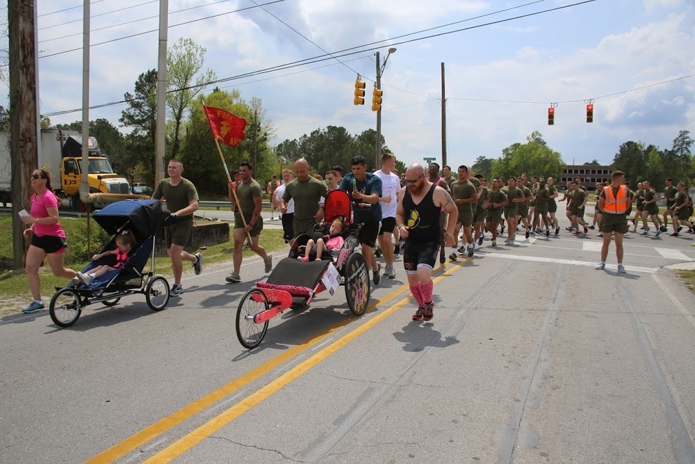 Devil Dogs become angels during  Ainsleys Angels run