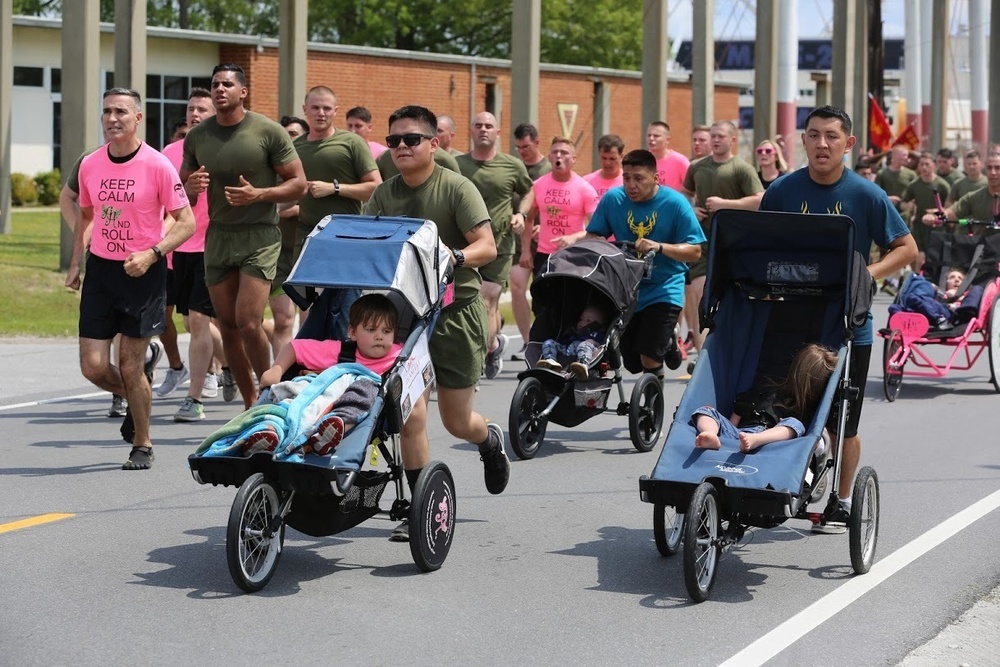 Devil Dogs become angels during  Ainsleys Angels run