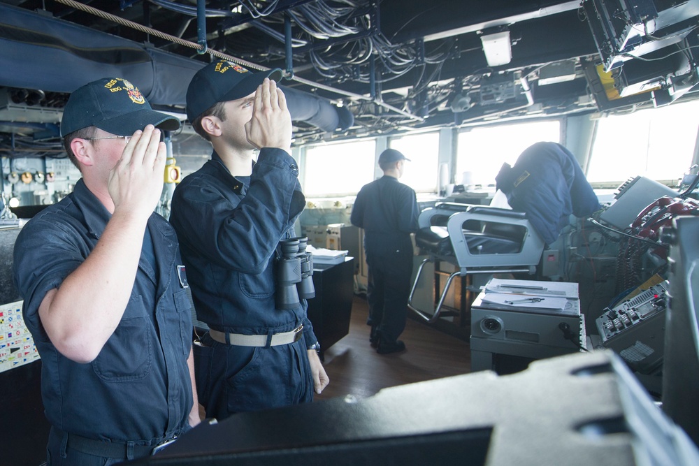 USS Shoup (DDG 86) Underway for COMPTUEX