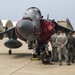 Marines maintain Harriers for MAX THUNDER