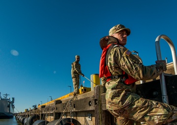 U.S. Army Reserve watercraft Soldiers participate in photo shoot to promote their job