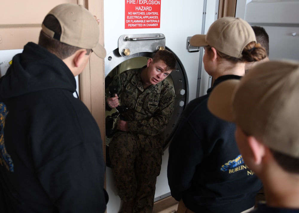 NJROTC Visit Navy Dive Locker