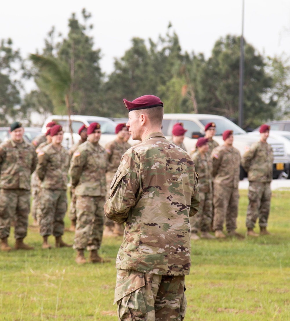 528th Sustainment Brigade (SO) (A) Patch Change Ceremony