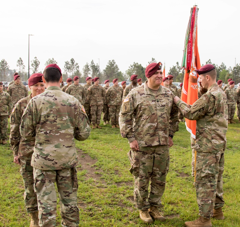 528th Sustainment Brigade (SO) (A) Patch Change Ceremony