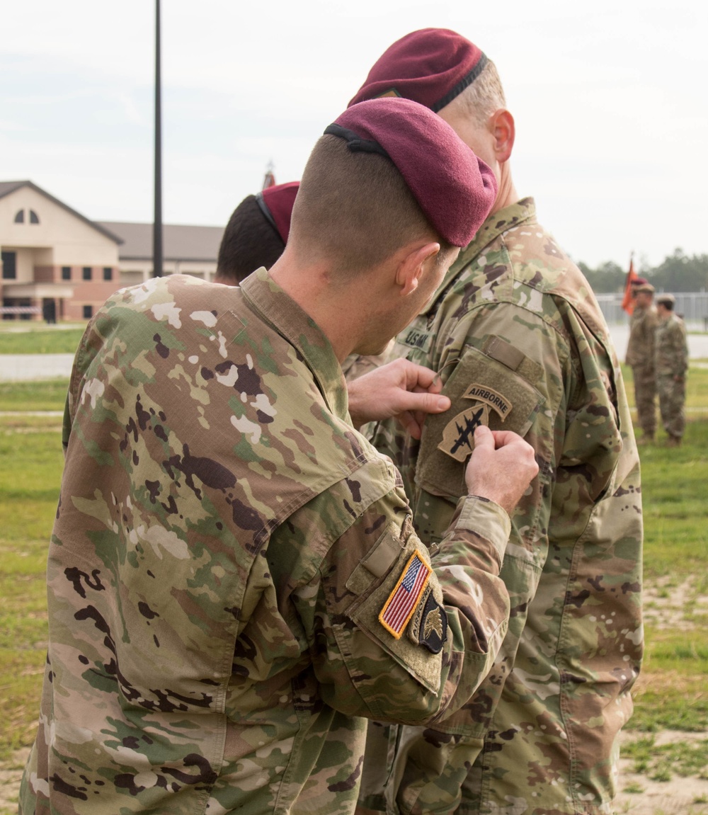 528th Sustainment Brigade (SO) (A) Patch Change Ceremony