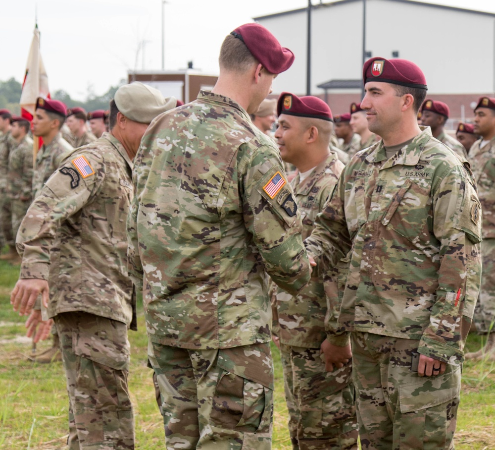 528th Sustainment Brigade (SO) (A) Patch Change Ceremony