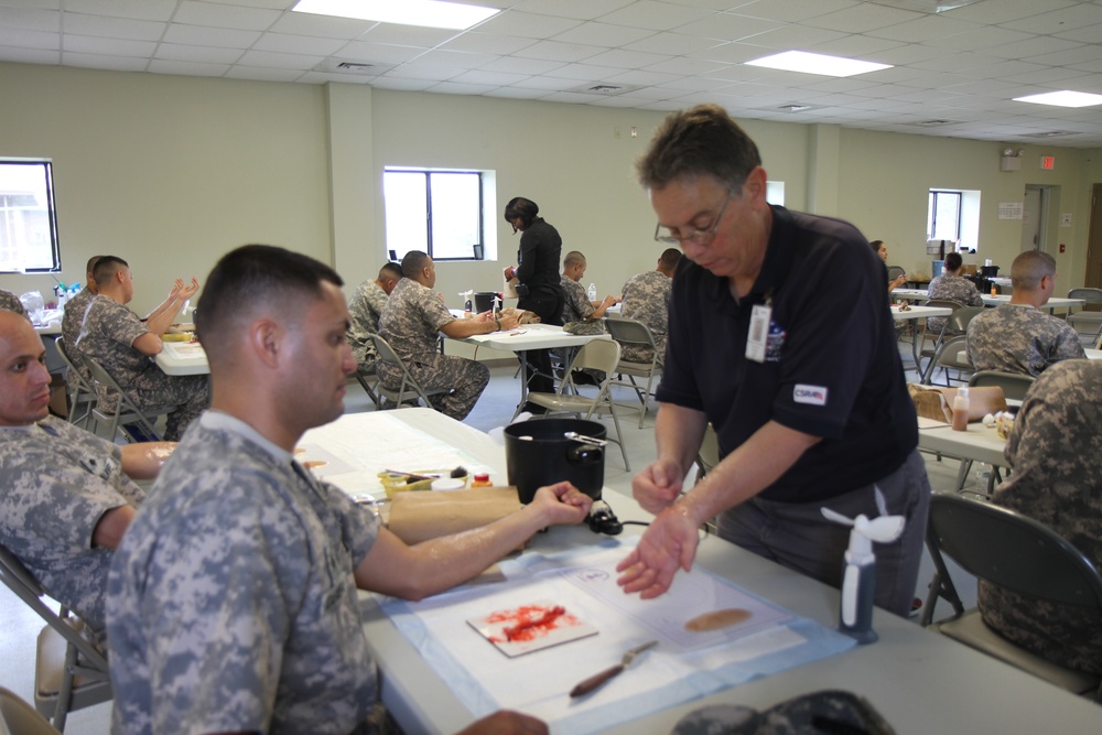 Moulage class at Guardian Response 17