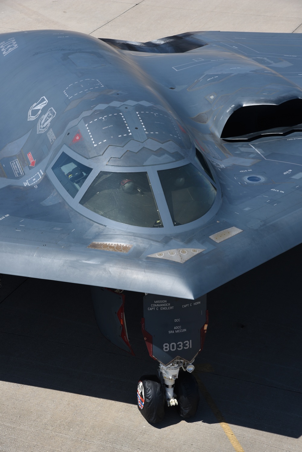 B-2A 'Spirit of South Carolina' visits Tinker AFB, Okla. to say thanks