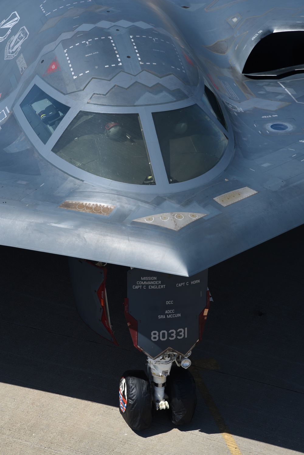 B-2A 'Spirit of South Carolina' visits Tinker AFB, Okla. to say thanks