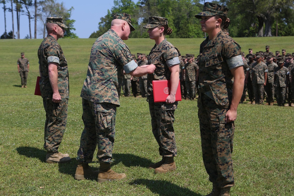 Marines from 2d MLG are awarded NCO and Marine of the Year