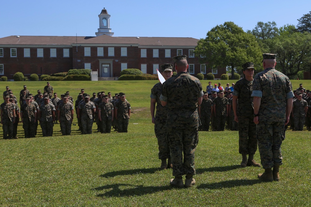 Marines from 2d MLG are awarded NCO and Marine of the Year