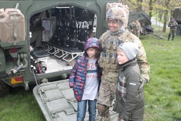 Battle Group Poland visits Elk, Poland