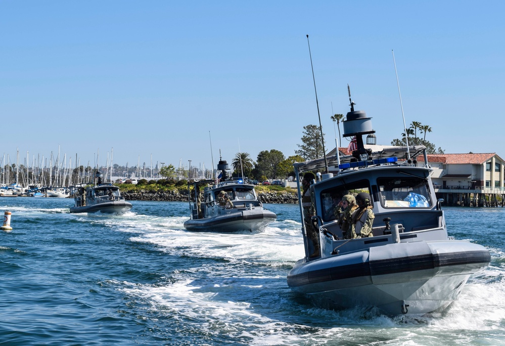 Coastal Riverine Squadron 1 Performs Formations for Retirement Ceremony