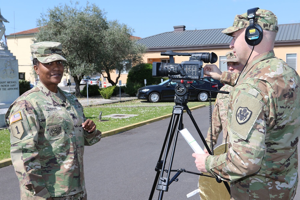 SGM Lynice Thorpe visits Vicenza Military Community