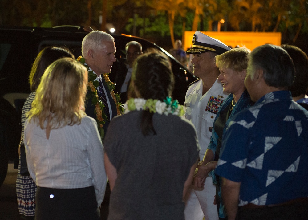 Vice President Arrives in Hawaii