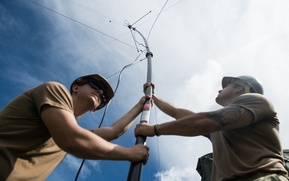 Naval Mobile Construction Battalion 1 Communication Exercise