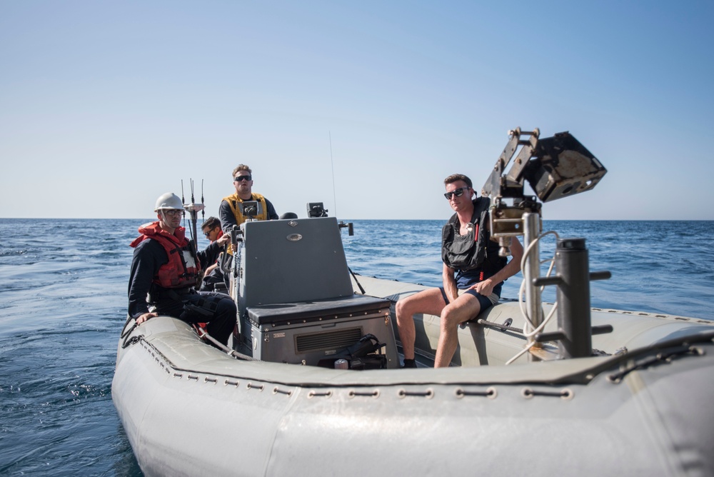 GHWB is the flagship of Carrier Strike Group (CSG) 2, which is comprised of the staff of CSG-2; GHWB; the nine squadrons and staff of Carrier Air Wing (CVW) 8; Destroyer Squadron (DESRON) 22 staff and guided-missile destroyers USS Laboon (DDG 58) and USS