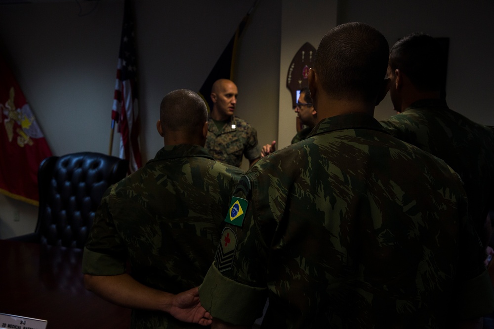 U.S., Brazilian Marines share medical knowledge