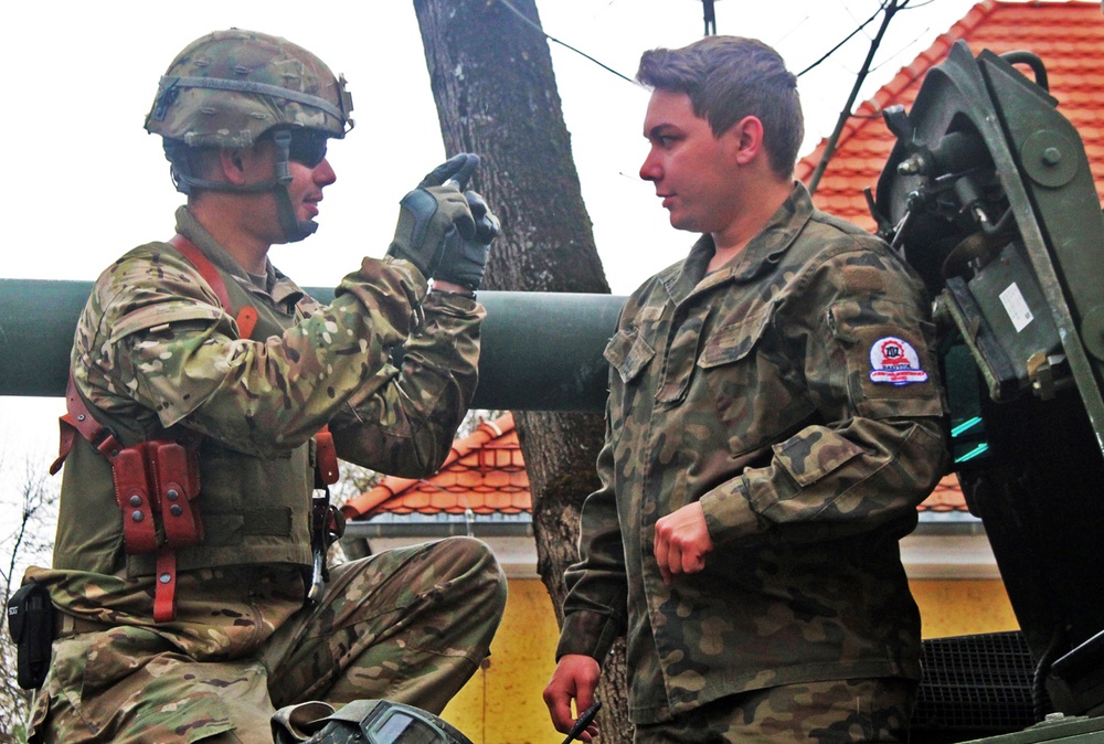 Battle Group Poland Interacts with Students and Residents of Gizycko, Poland