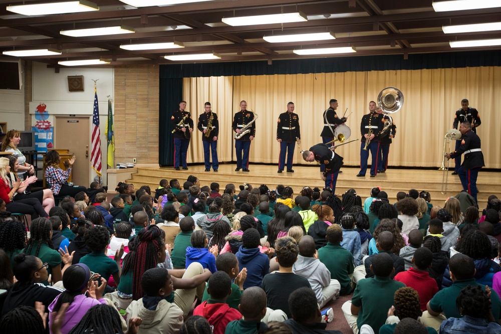 Quantico Marine Corps Band School Visit April 24, 2017