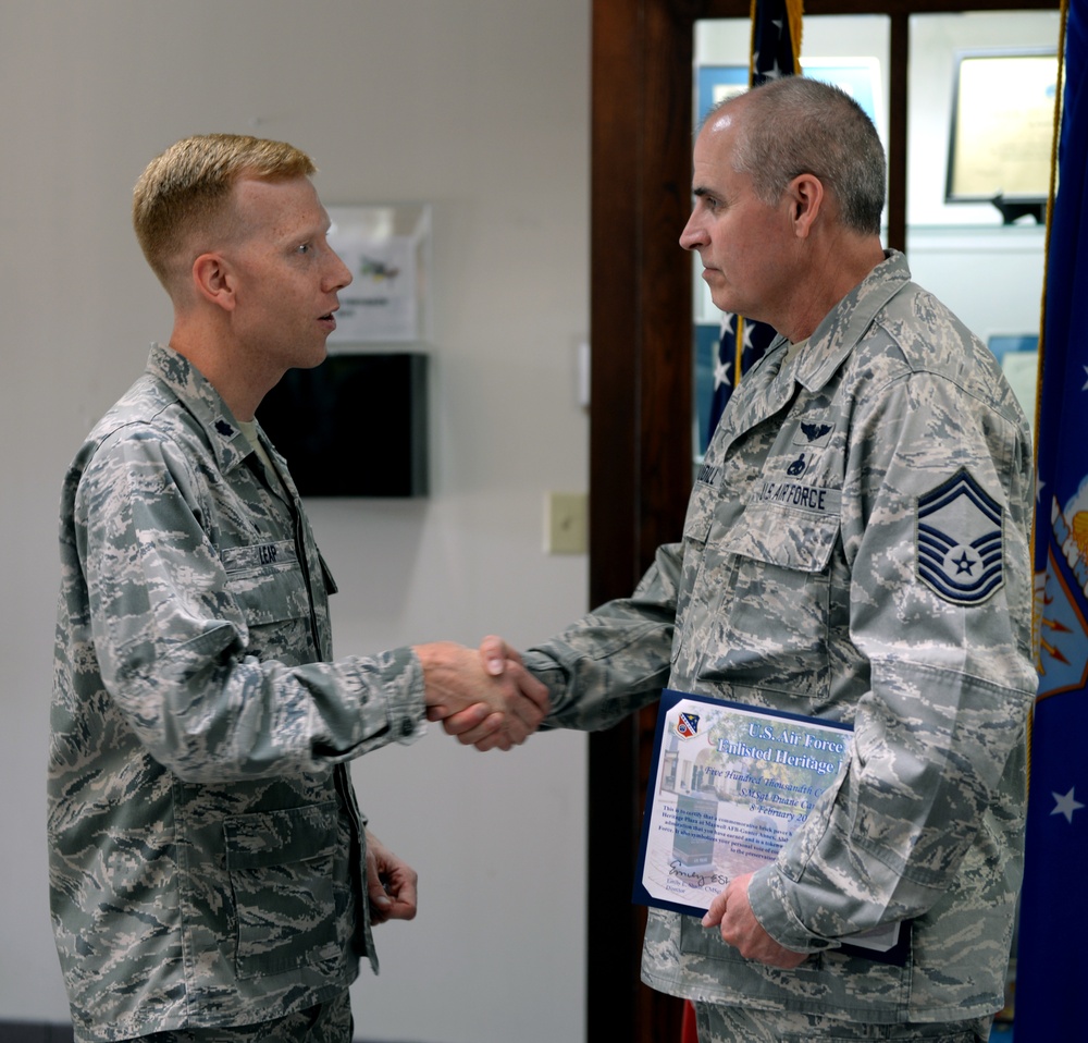 Airman recognized during CCAF historical event