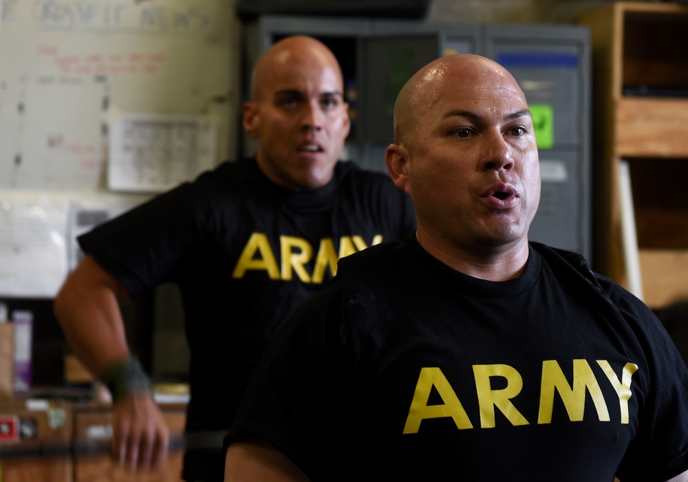 Service members compete in friendly fitness challenge