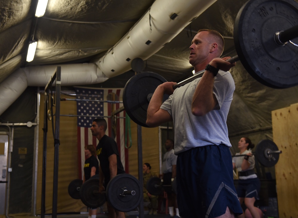 Service members compete in friendly fitness challenge