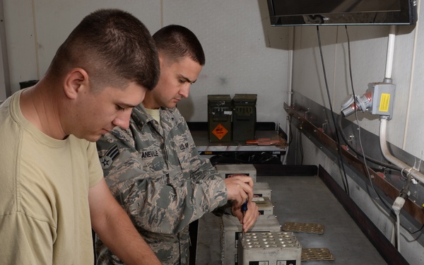 Munitions team in action