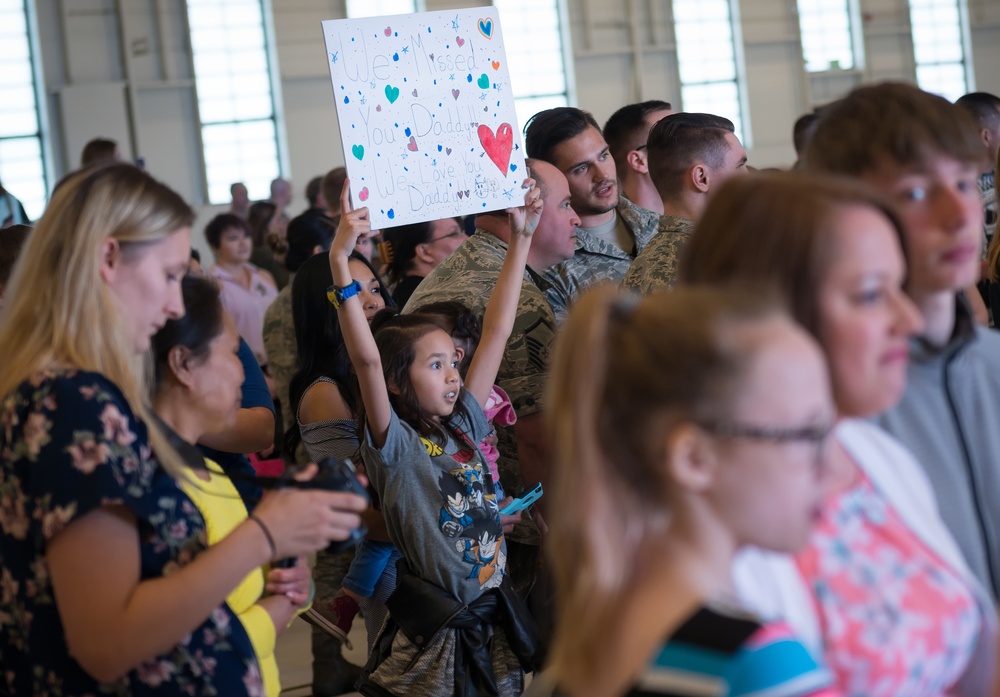 525th Fighter Squadron returns home