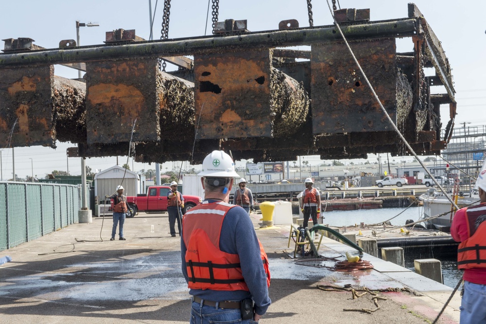 San Diego Bay Barge Salvage