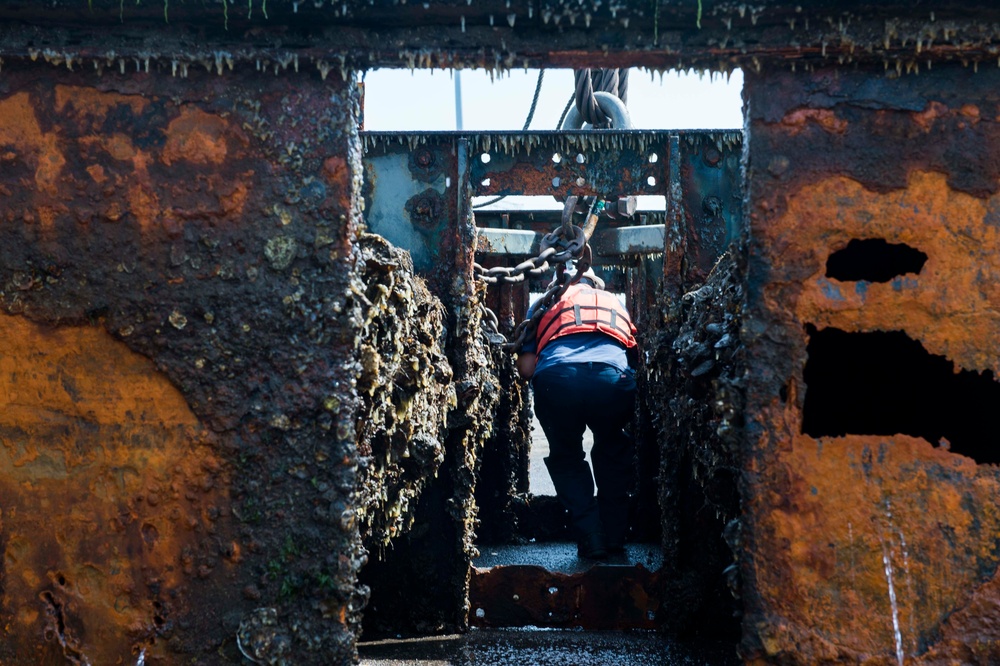 San Diego Bay Barge Salvage