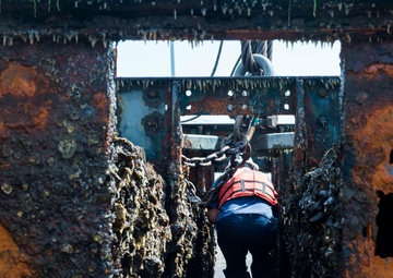 San Diego Bay Barge Salvage