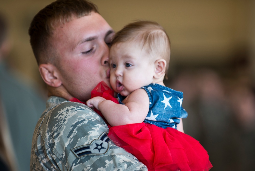 525th Fighter Squadron returns home