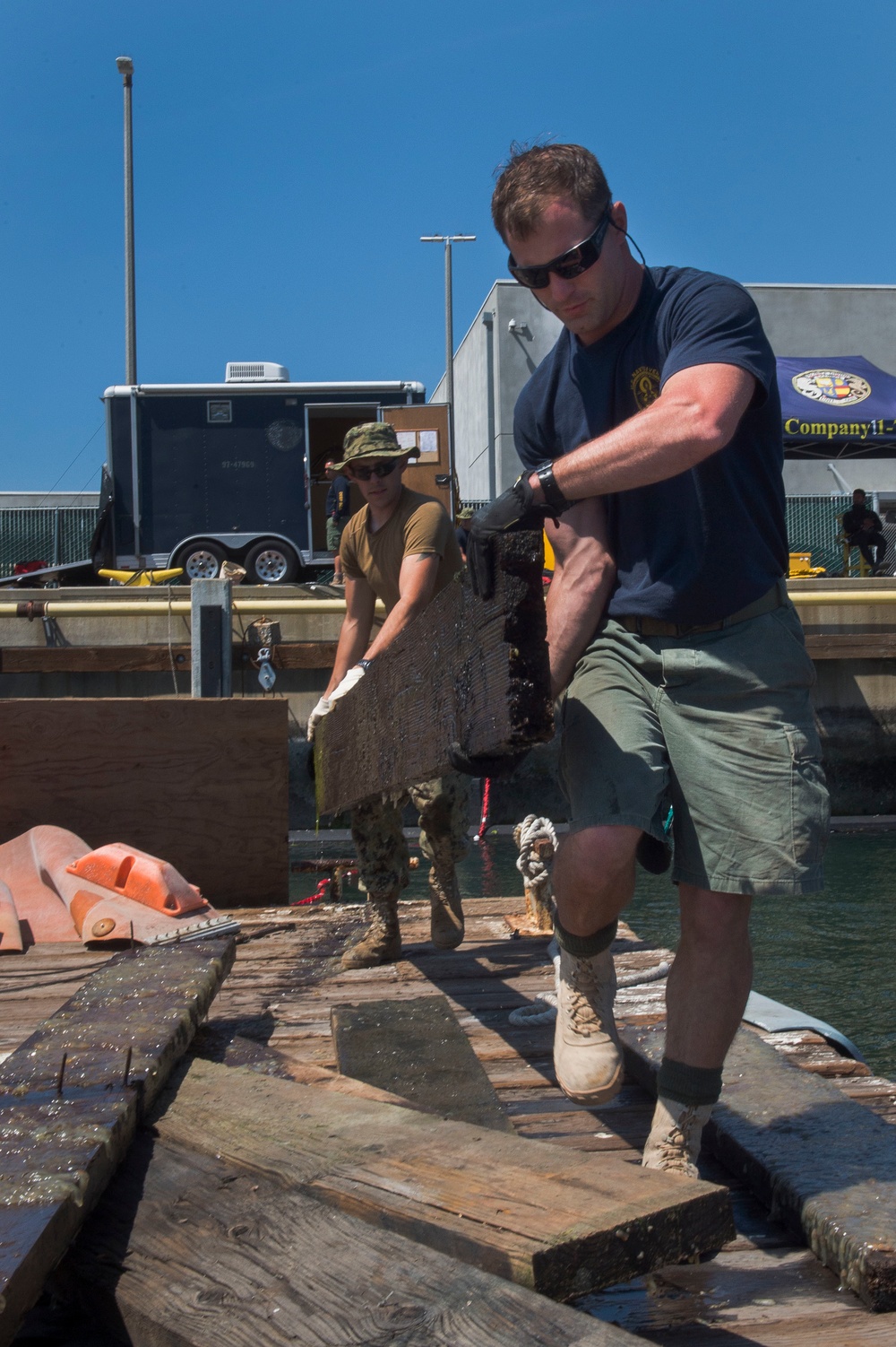 San Diego Bay Barge Salvage