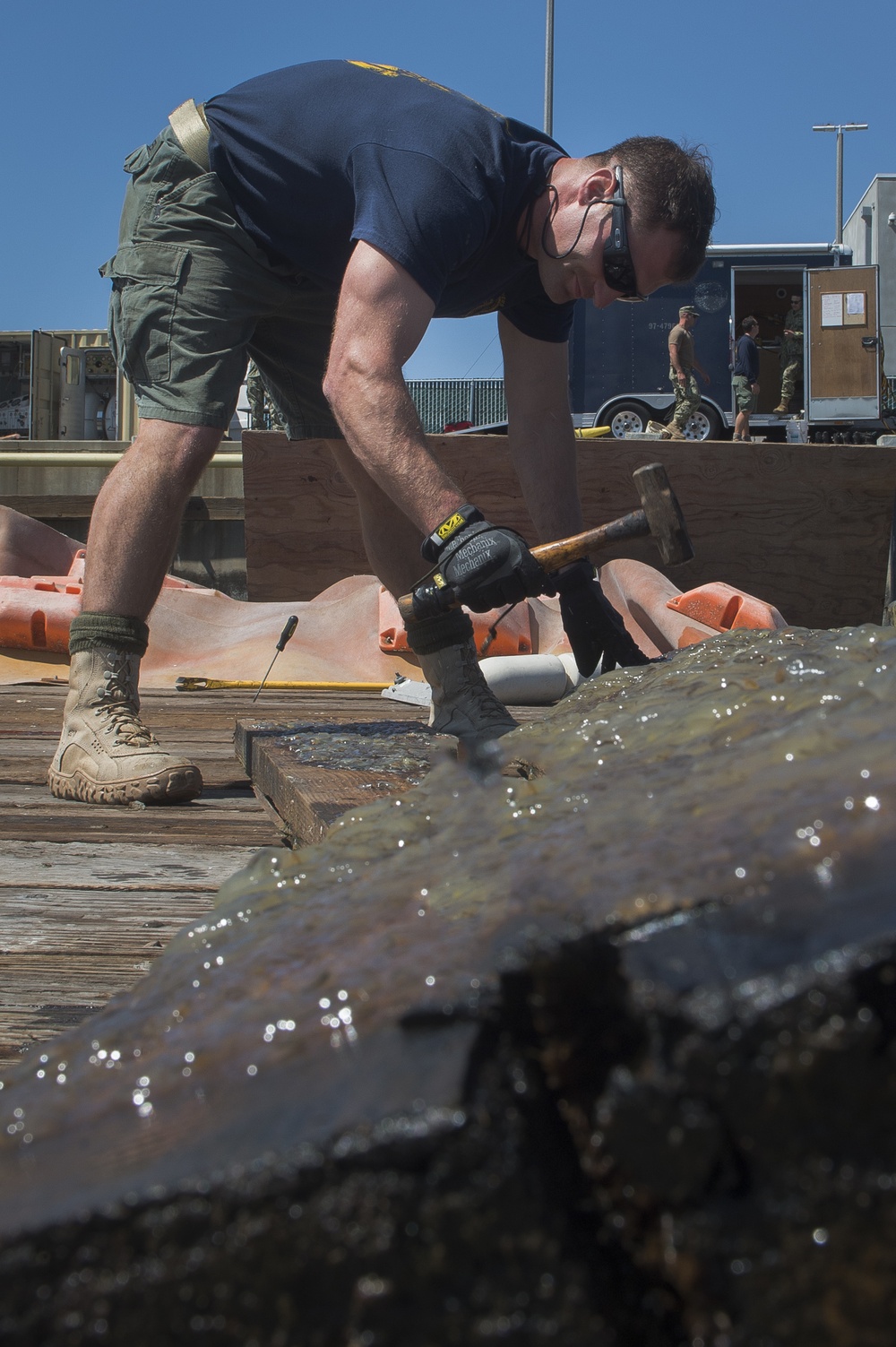 San Diego Bay Barge Salvage