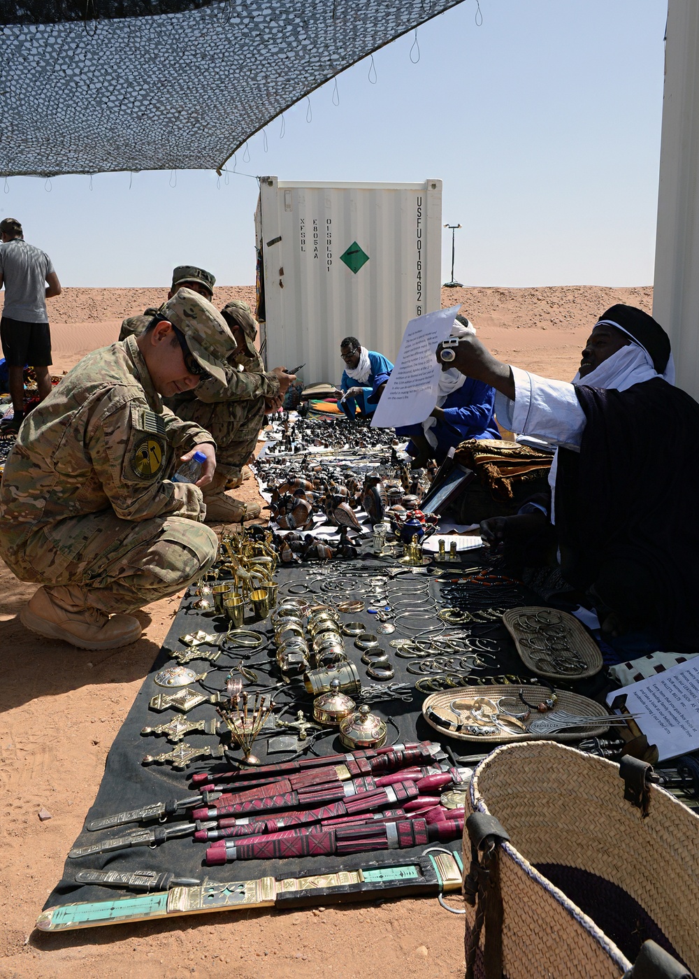 Airmen visit local bazaar at Nigerien Air Base 201