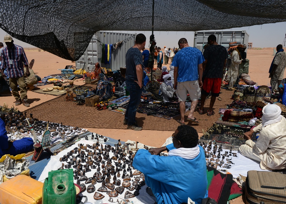 Airmen visit local bazaar at Nigerien Air Base 201