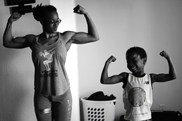 Airman balanced through bodybuilding