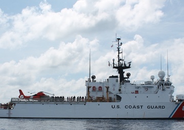 Coast Guard Cutter Spencer patrols the Atlantic