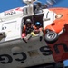 U.S. Coast Guard aircrews participate in cliff side rescue training