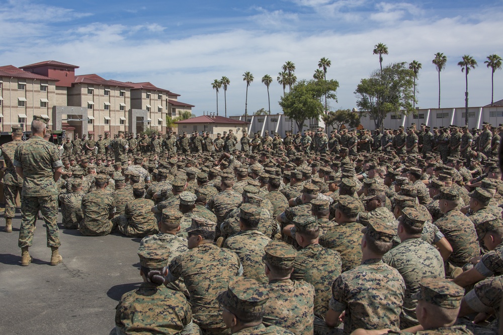 CMC Speaks to Camp Pendleton Marines