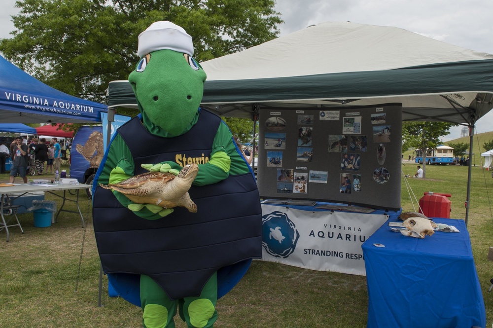Stewards of the Sea Exhibits During Earth Day Event at Mount Trashmore