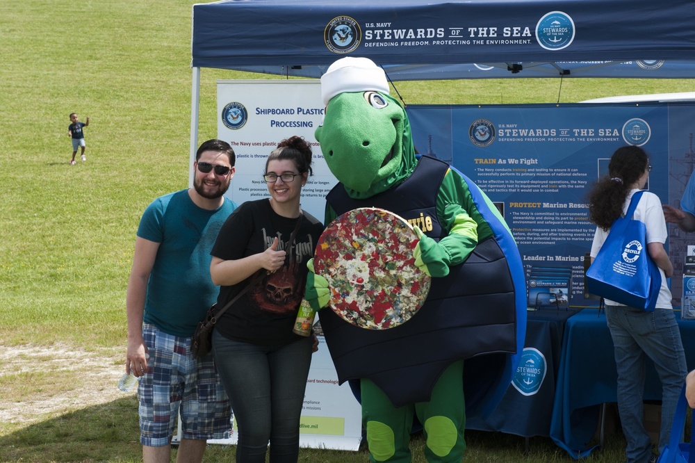 Stewards of the Sea Exhibits During Earth Day Event at Mount Trashmore