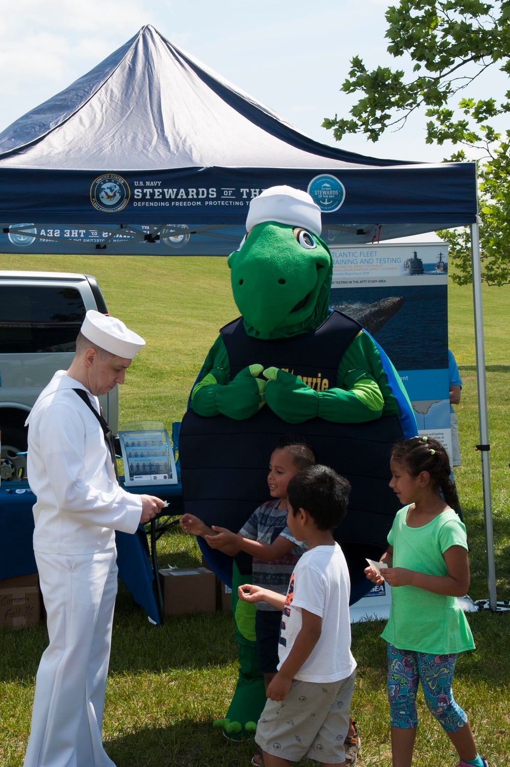 Stewards of the Sea Exhibits During Earth Day Event at Mount Trashmore